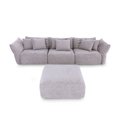 URUBICI Sofa 135" in Beige Fabric