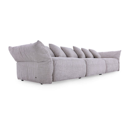 URUBICI Sofa 135" in Beige Fabric