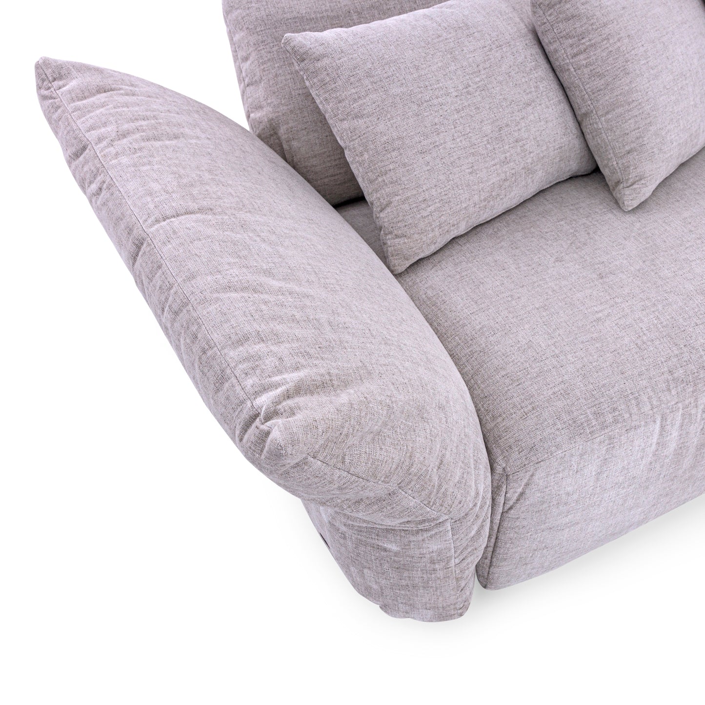 URUBICI Sofa 135" in Beige Fabric