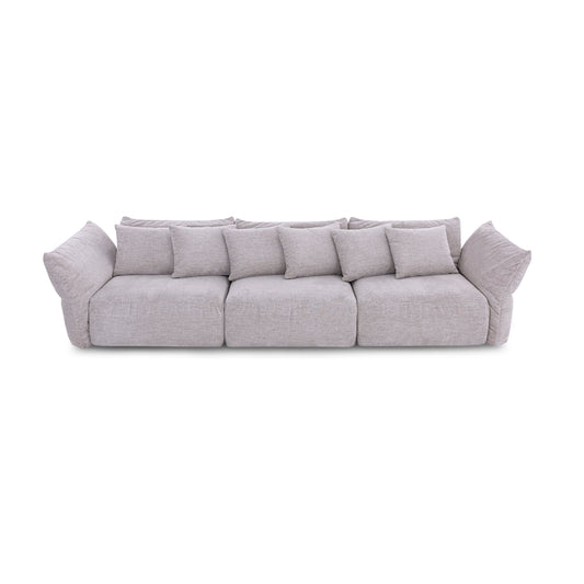 URUBICI Sofa 135" in Beige Fabric