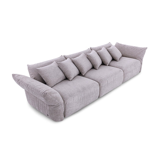URUBICI Sofa 135" in Beige Fabric