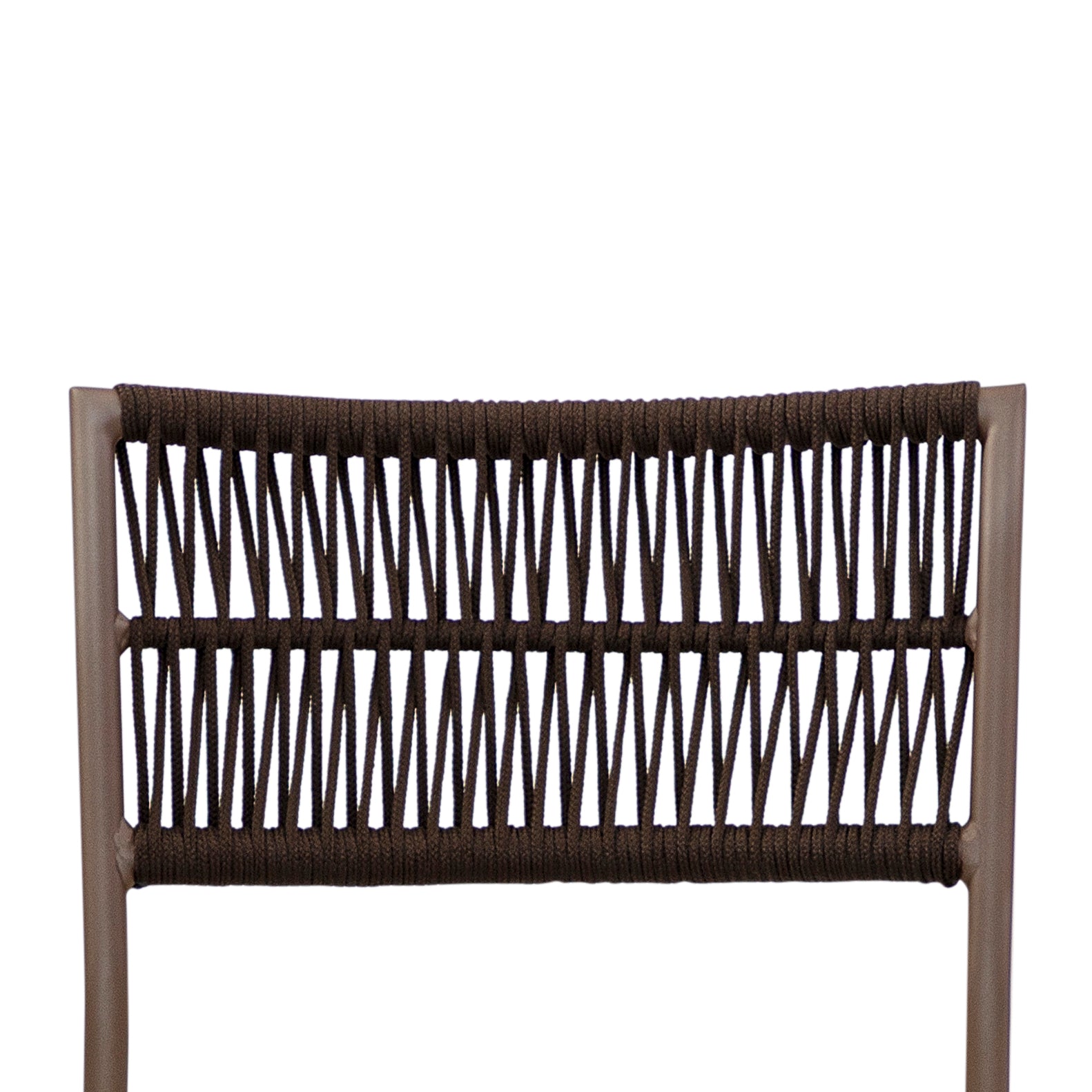 LIG Outdoor Dining Chair in Chocolate, S80-2693 and Brown Rope