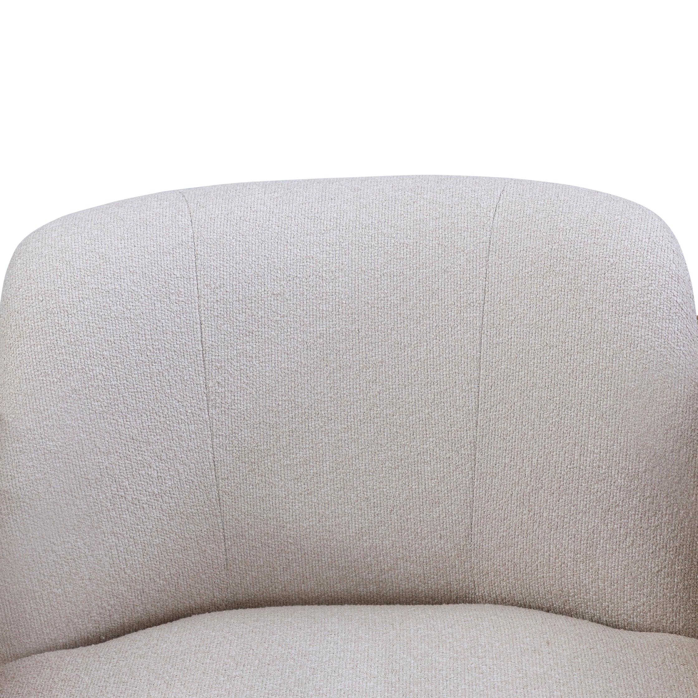 LAGUNA Accent Chair in Teak, Light Grey Fabric and Natural Cane