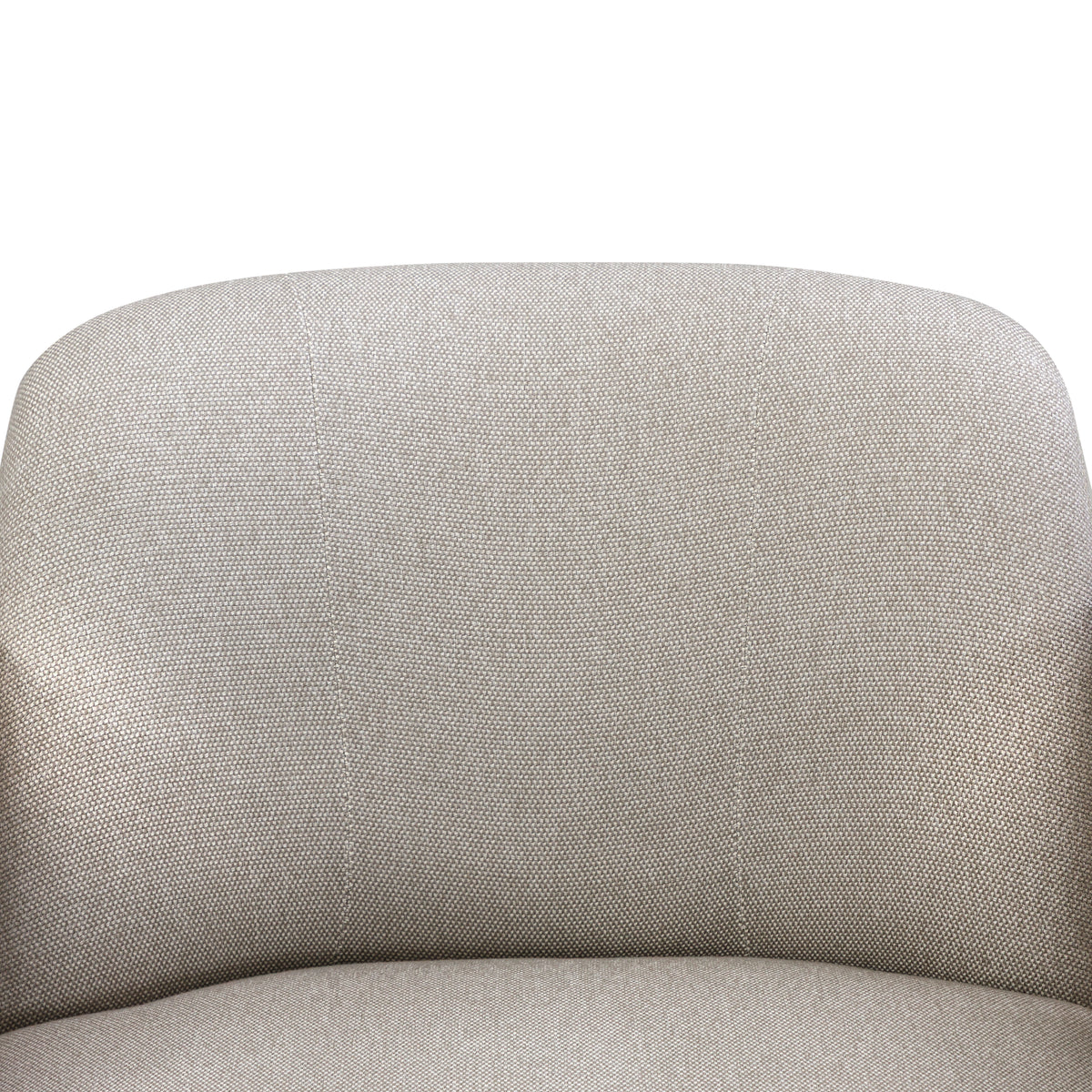 LAGUNA Accent Chair in Walnut, Light Grey Fabric and Mixed Light Cane