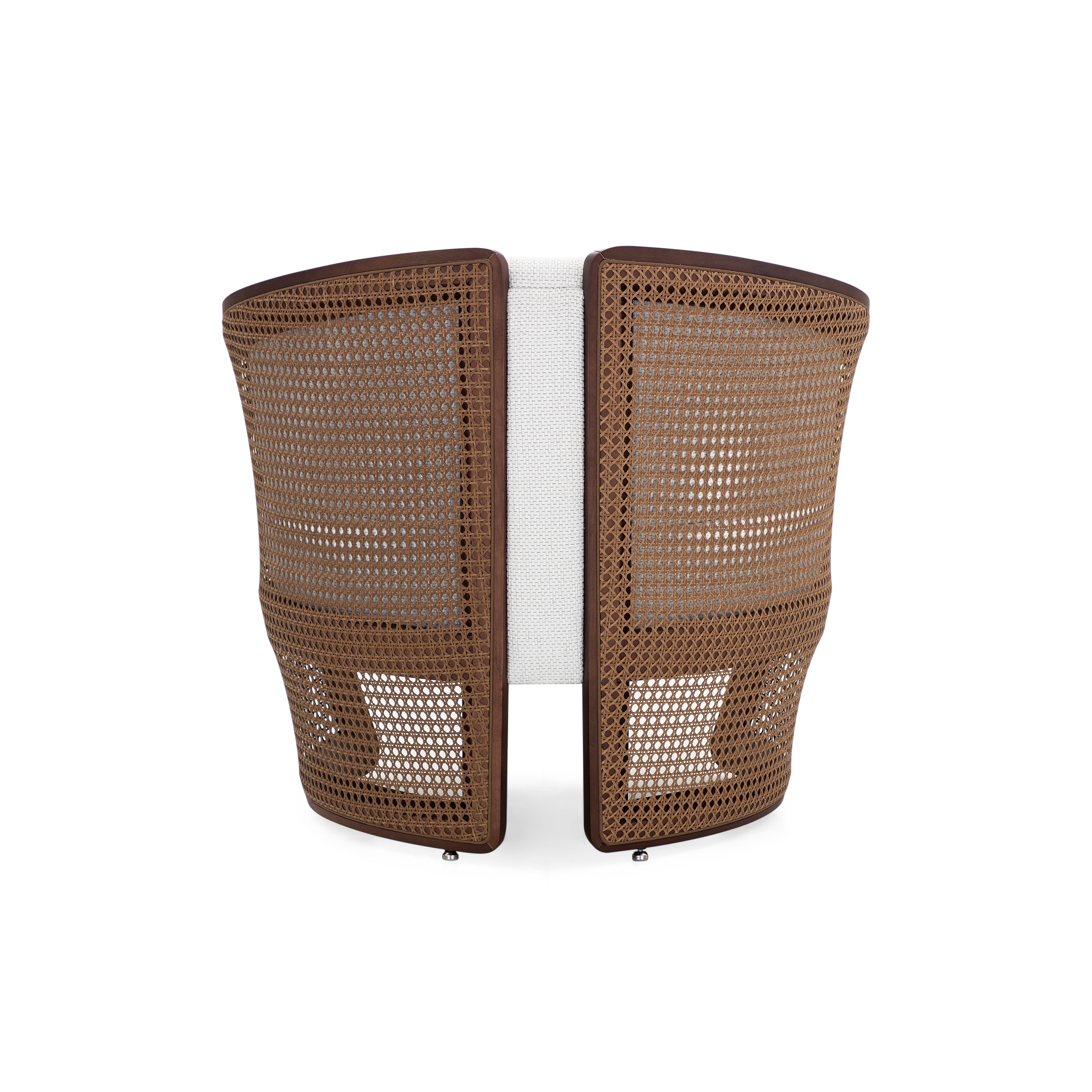 LIRIO Armchair in Walnut and A3-2460 with Walnut Cane