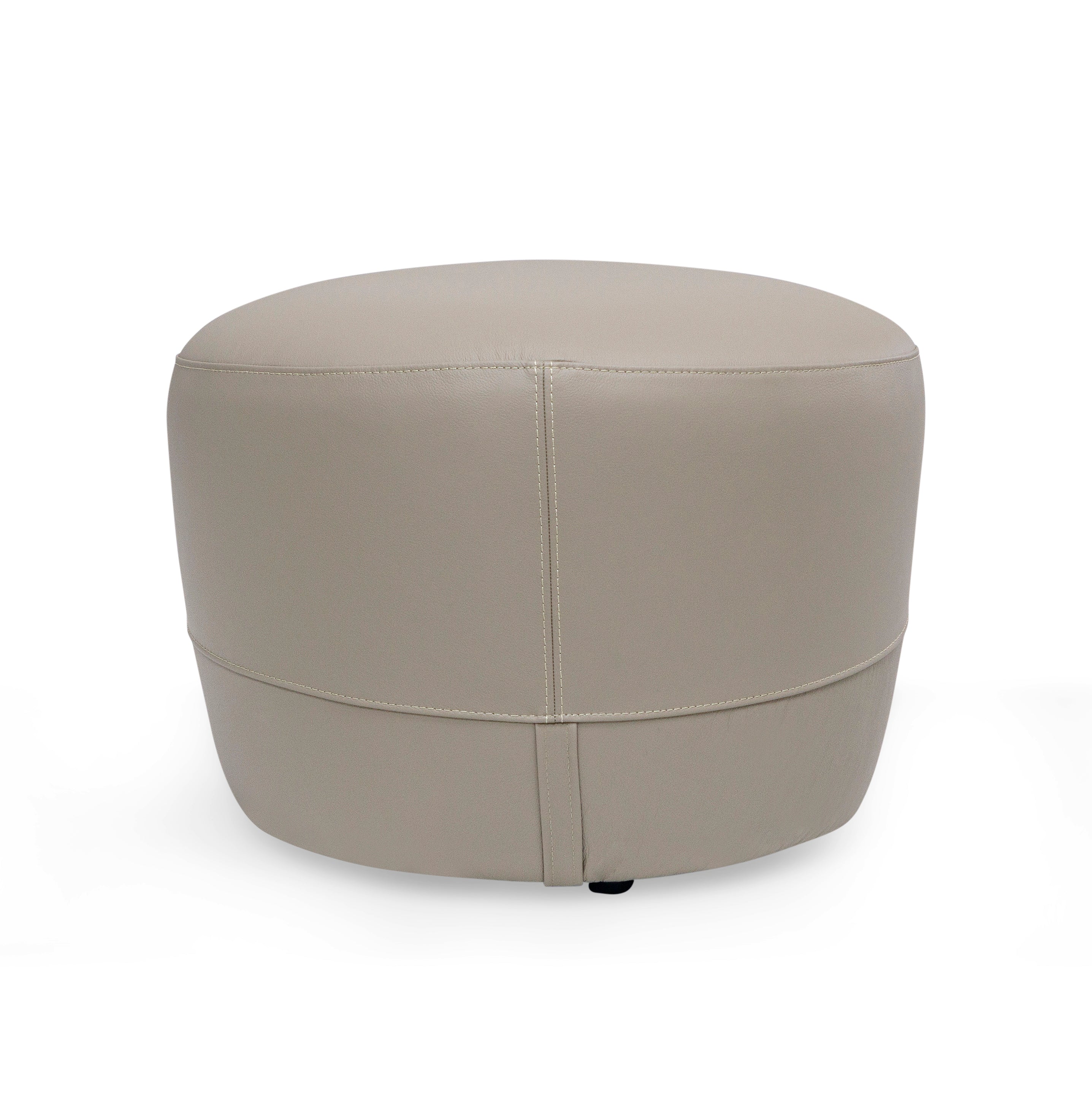 LIRIO Ottoman in Beige Leather