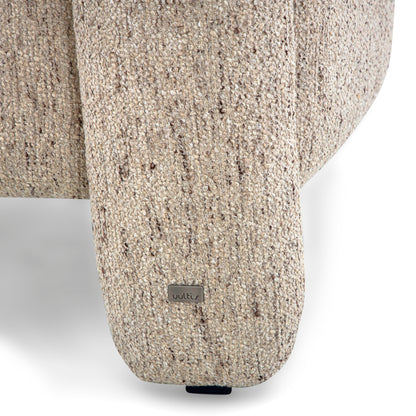 GRANUM Armchair in Teak and Tan Fabric