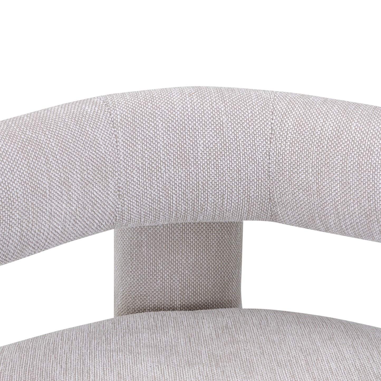 GRANUM Armchair in Chocolate and White Boucle