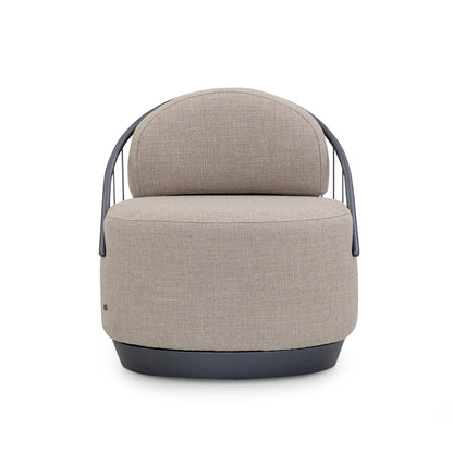 PARANOA Armchair in Graphite and Beige Fabric