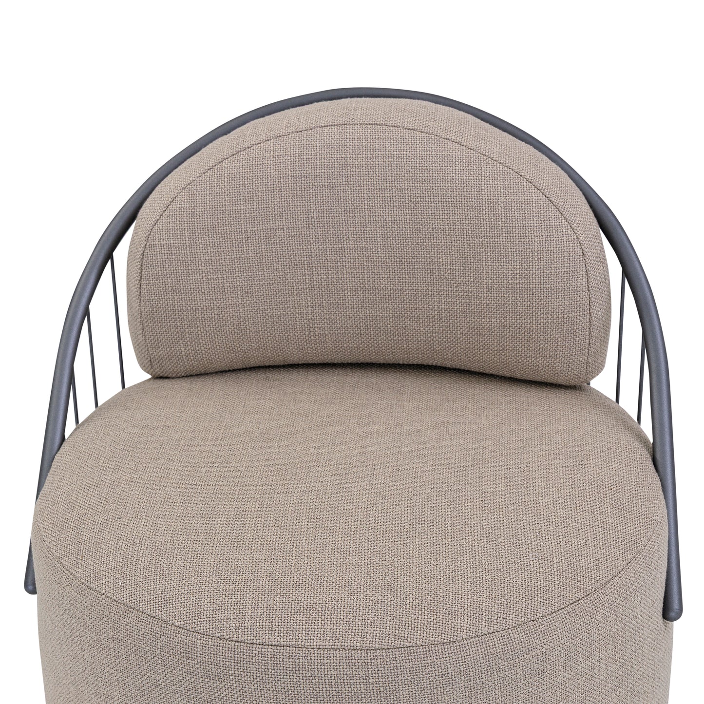 PARANOA Armchair in Graphite and Beige Fabric