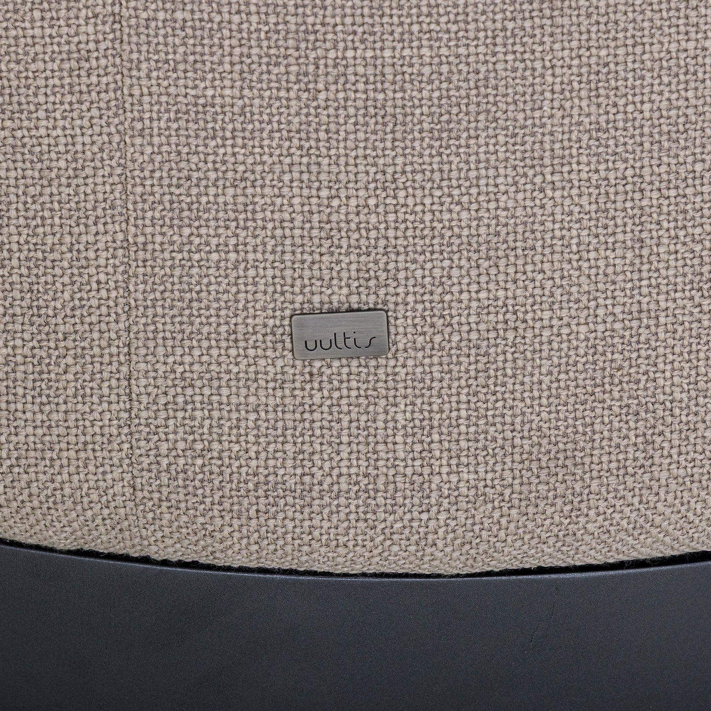 PARANOA Armchair in Graphite and Beige Fabric
