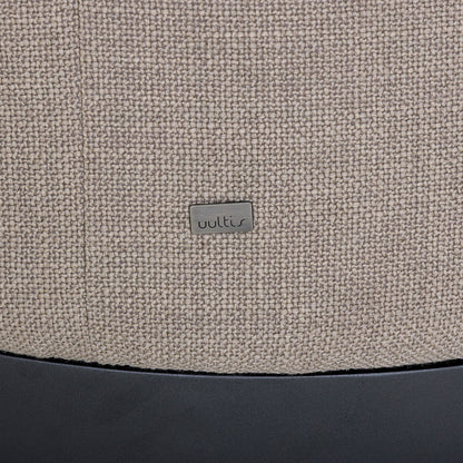 PARANOA Armchair in Graphite and Beige Fabric