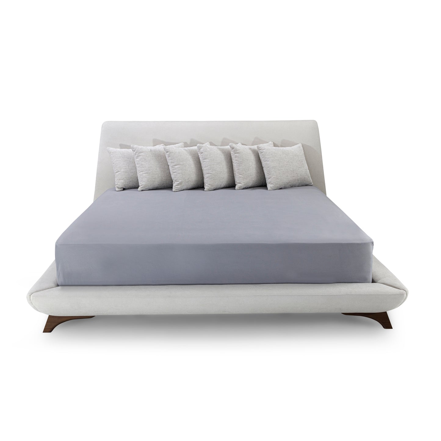 URBANIS Double Bed in Walnut and AA-2278