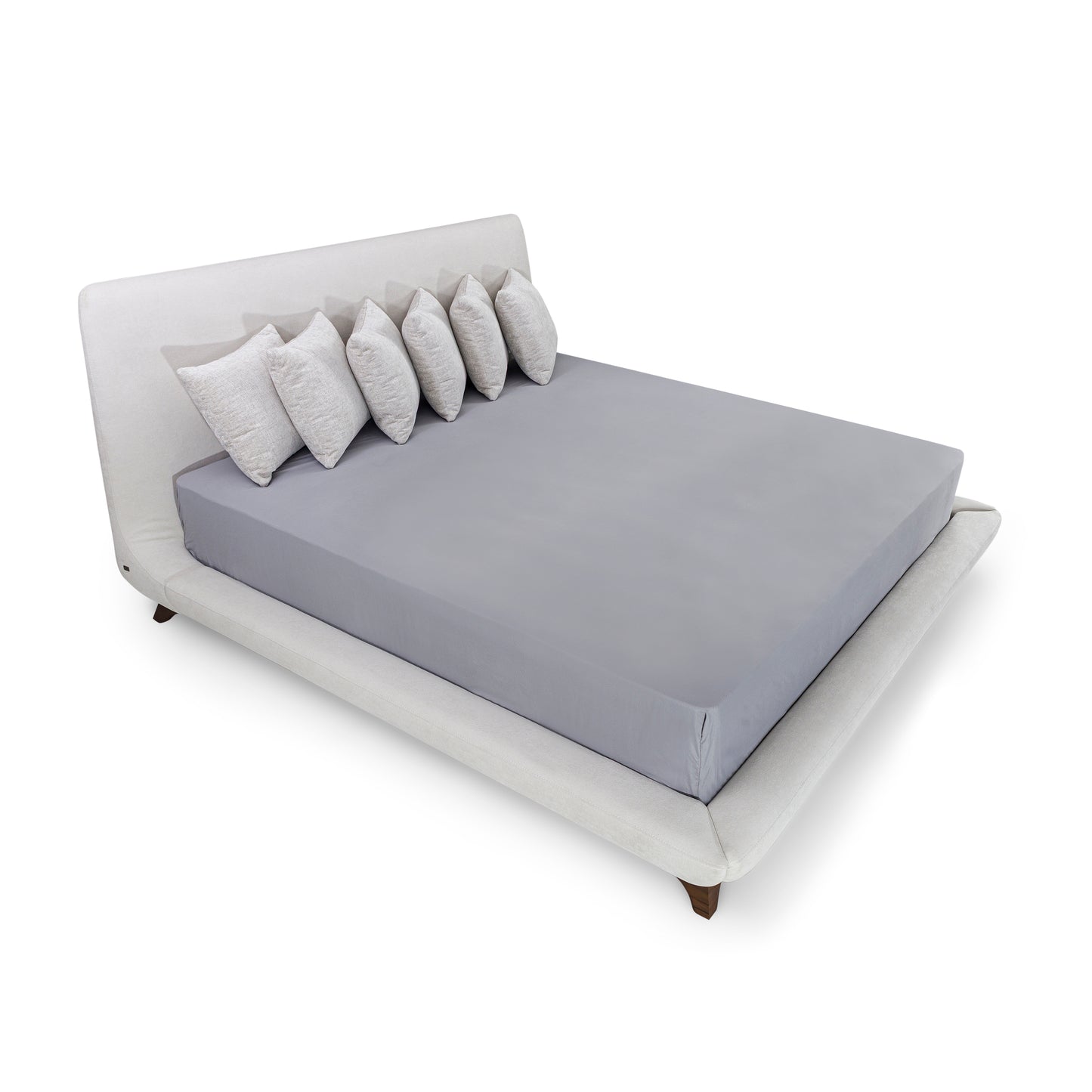 URBANIS Double Bed in Walnut and AA-2278