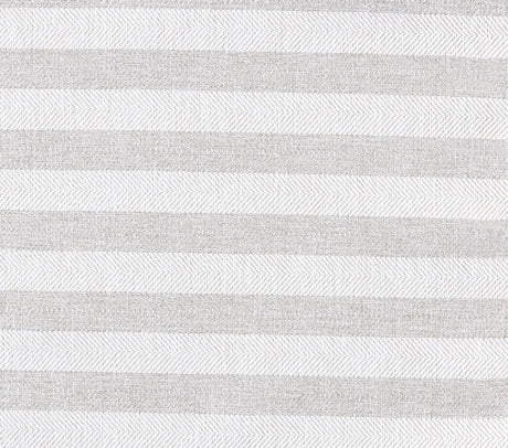White and Beige Striped