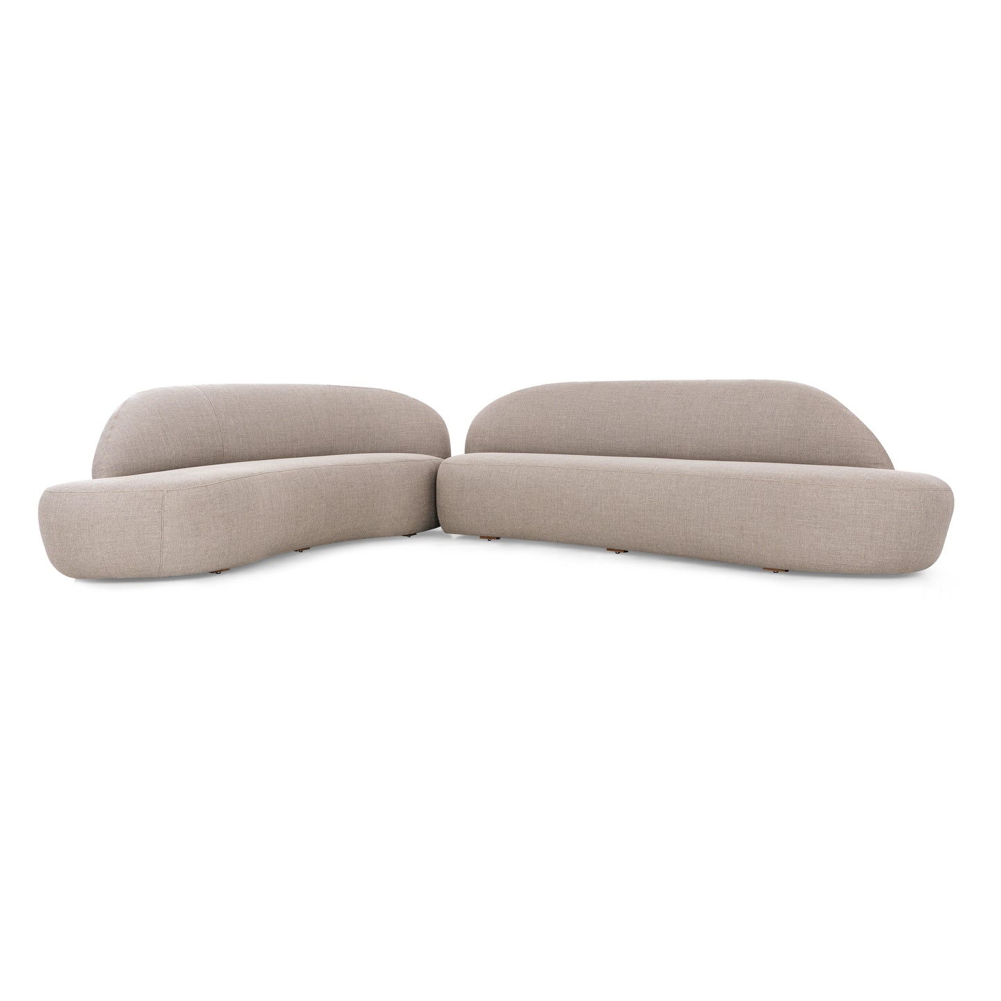 RUY Sofa in Beige fabric 110" Left Side