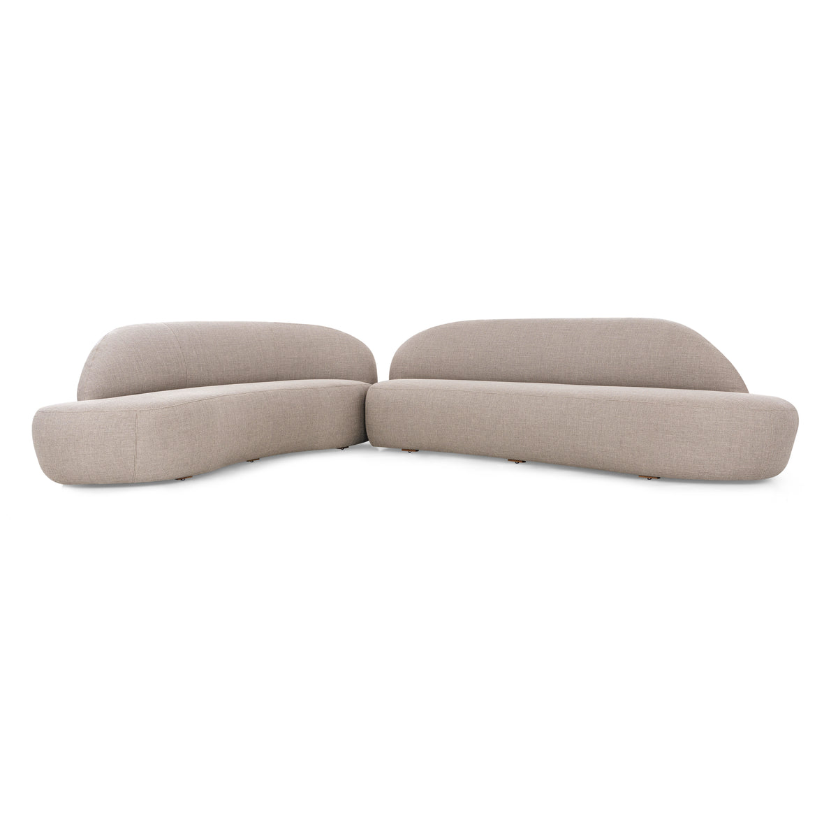 RUY Sofa in Beige fabric 110" Left Side
