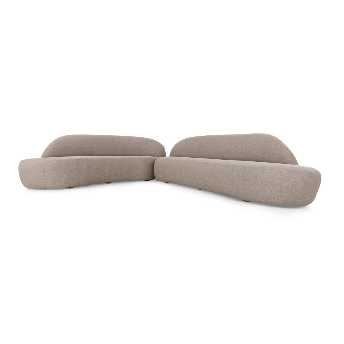 RUY Sofa in Beige fabric 110" Left Side