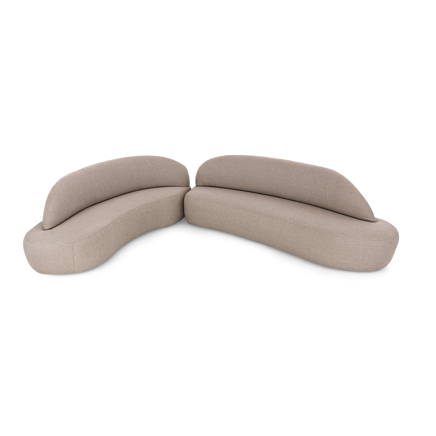 RUY Sofa in Beige fabric 110" Left Side