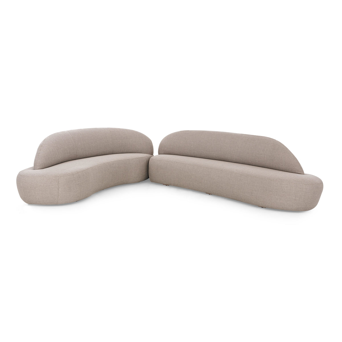 RUY Sofa in Beige fabric 110" Left Side