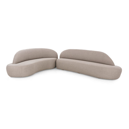 RUY Sofa in Beige fabric 98" Right Side