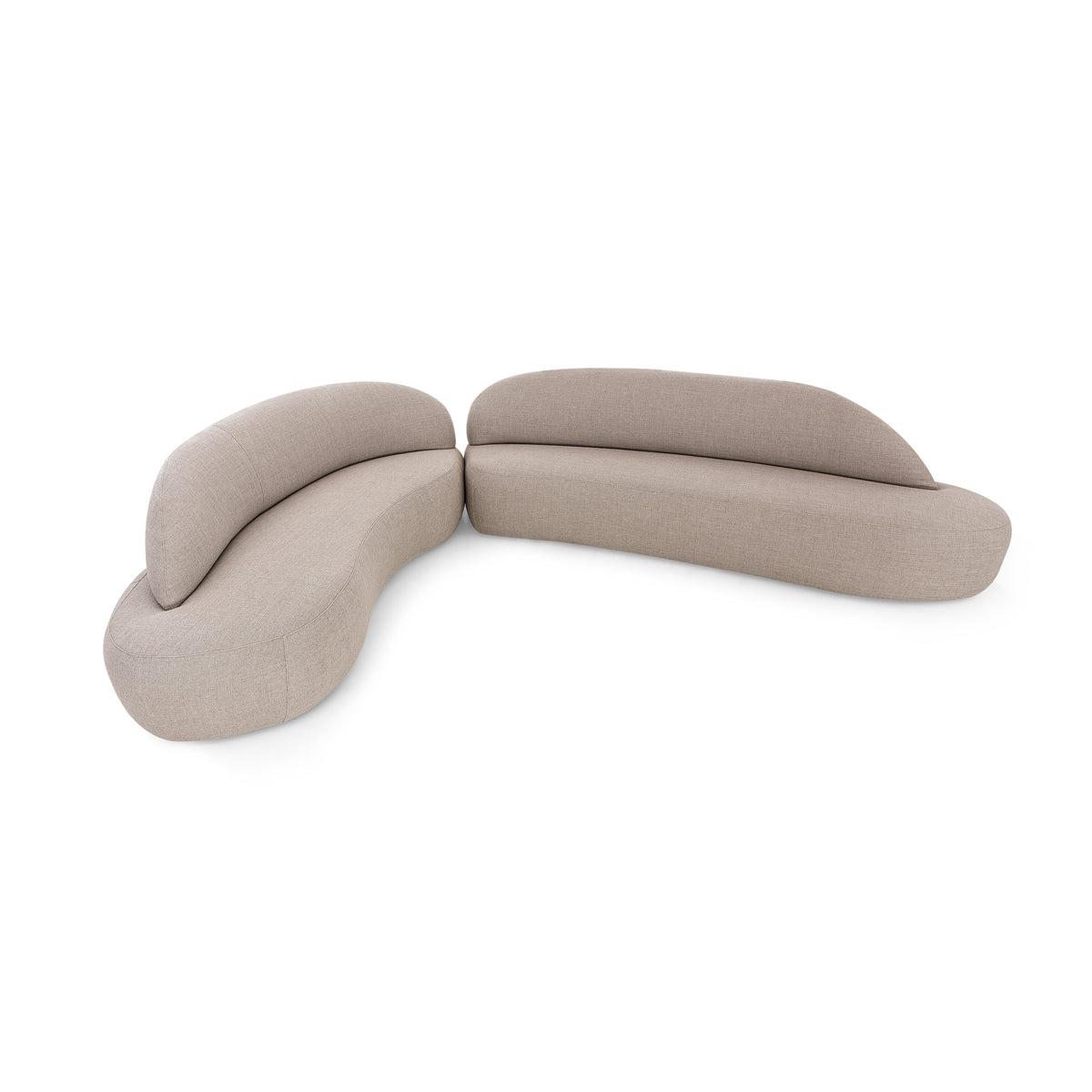 RUY Sofa in Beige fabric 110" Left Side