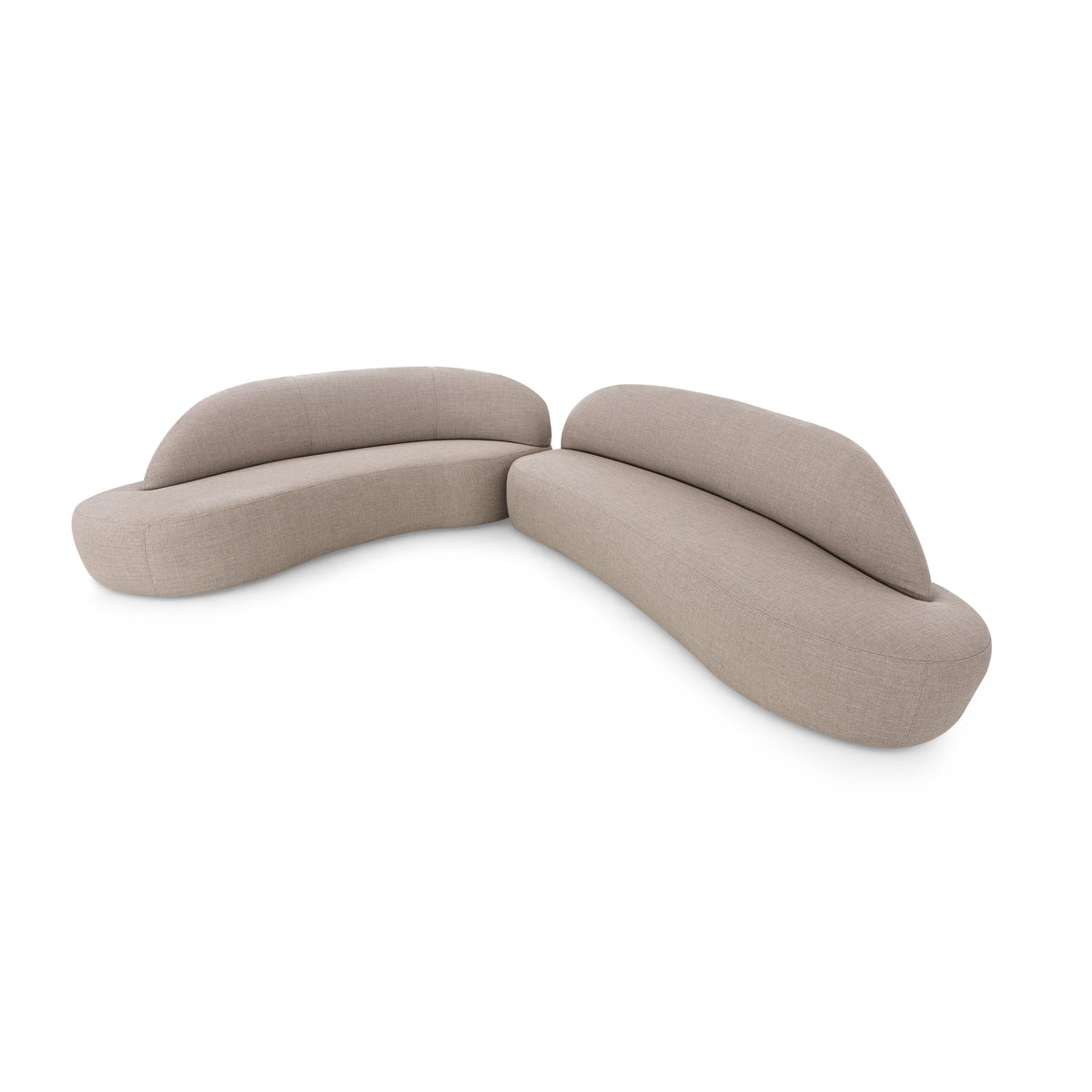RUY Sofa in Beige fabric 110" Left Side