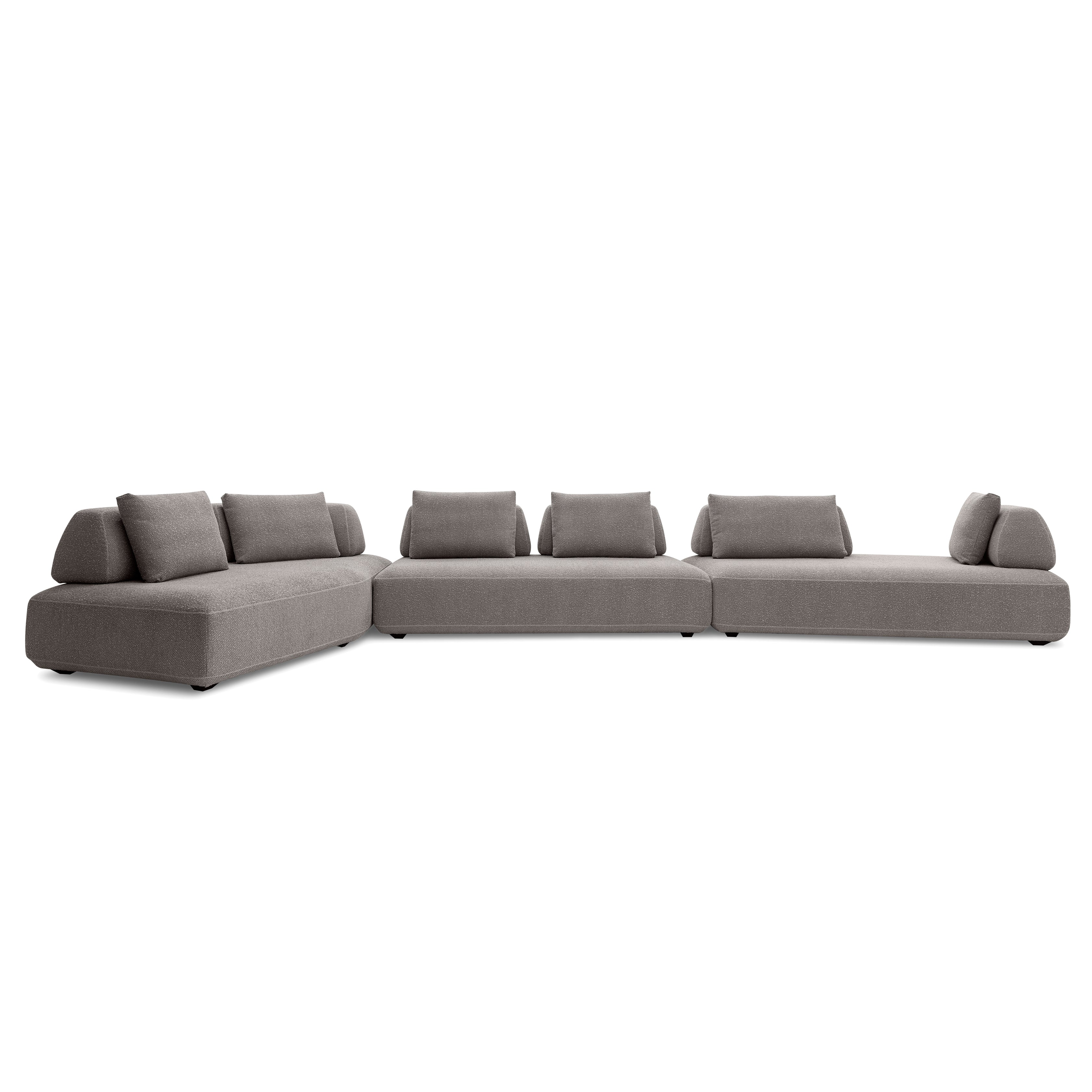 CONNECT 270" Sofa in Light Gray fabric