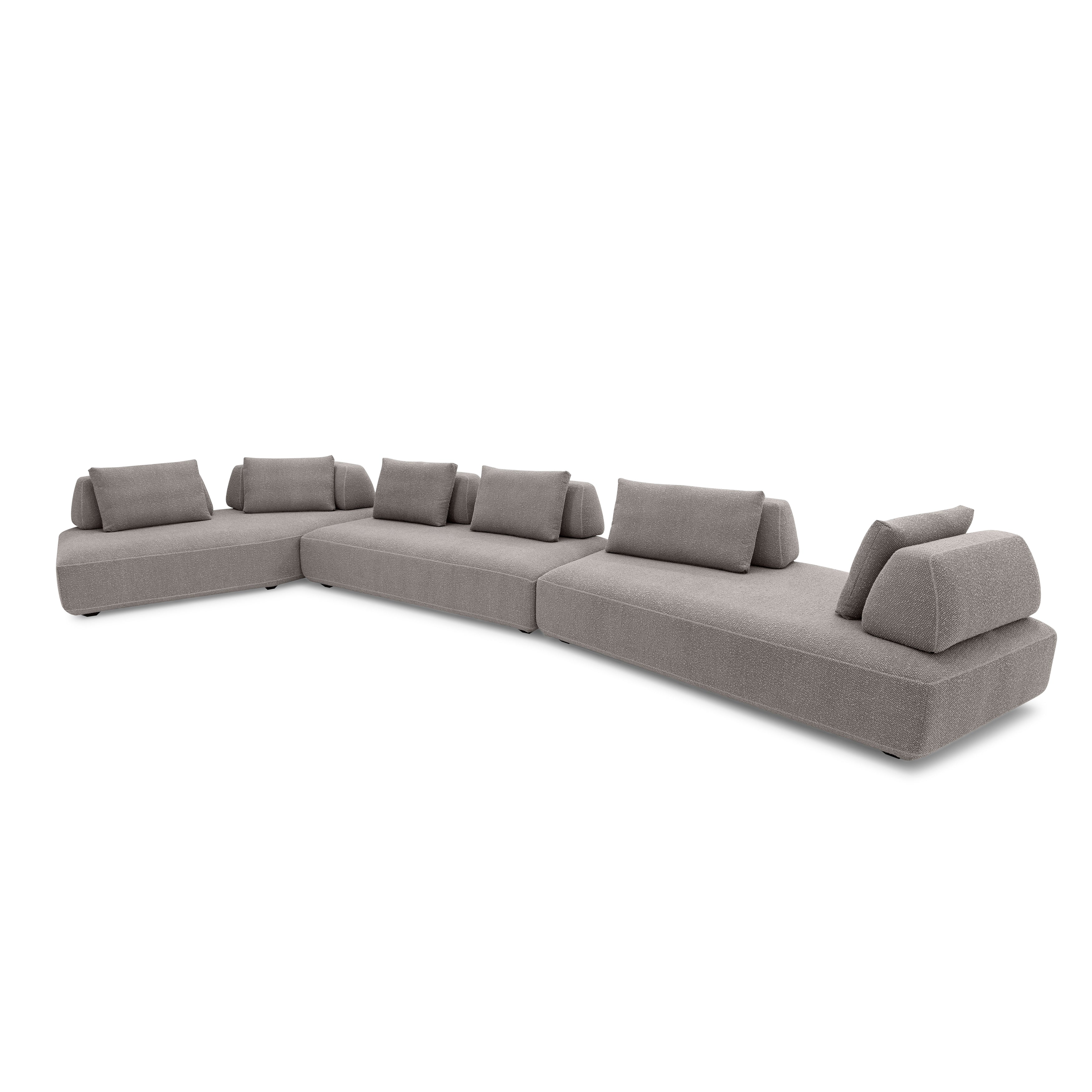 CONNECT 270" Sofa in Light Gray fabric