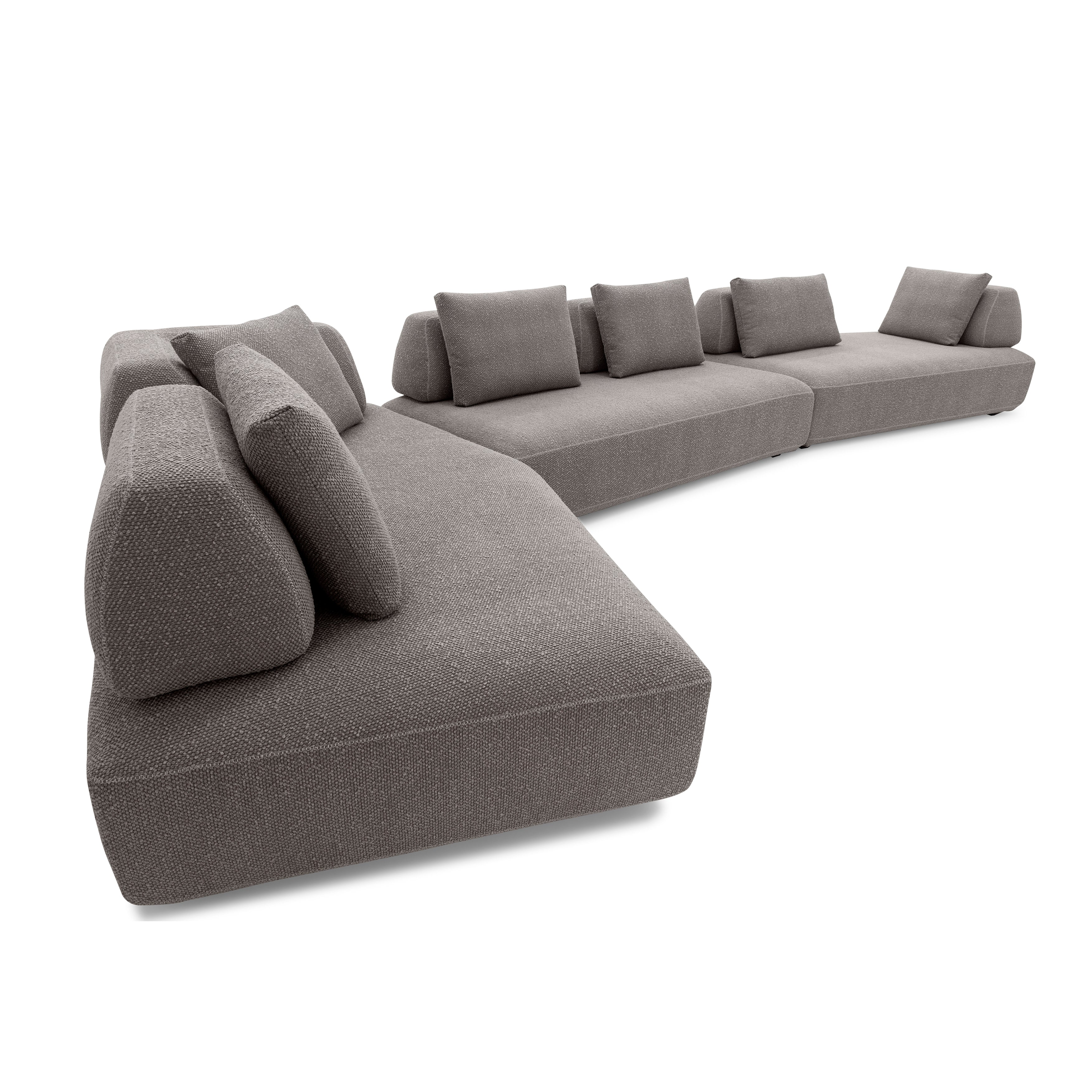 CONNECT 270" Sofa in Light Gray fabric