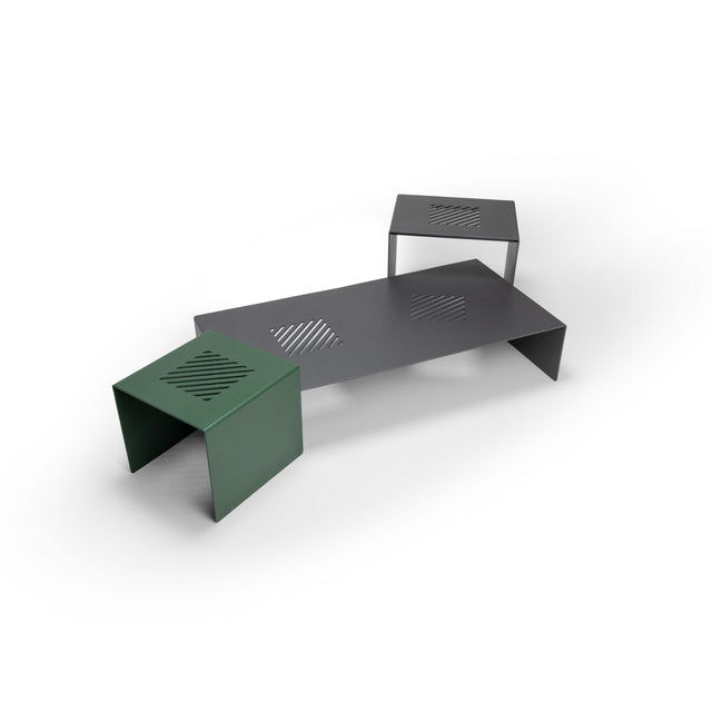 TRELIÇA Outdoor Coffee Table in Green 15"