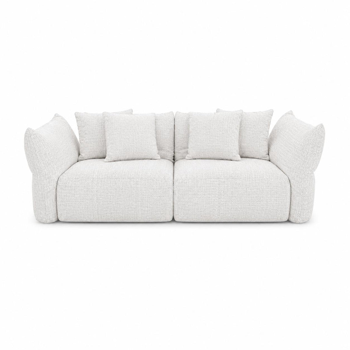 URUBICI Sofa 116" in White Fabric