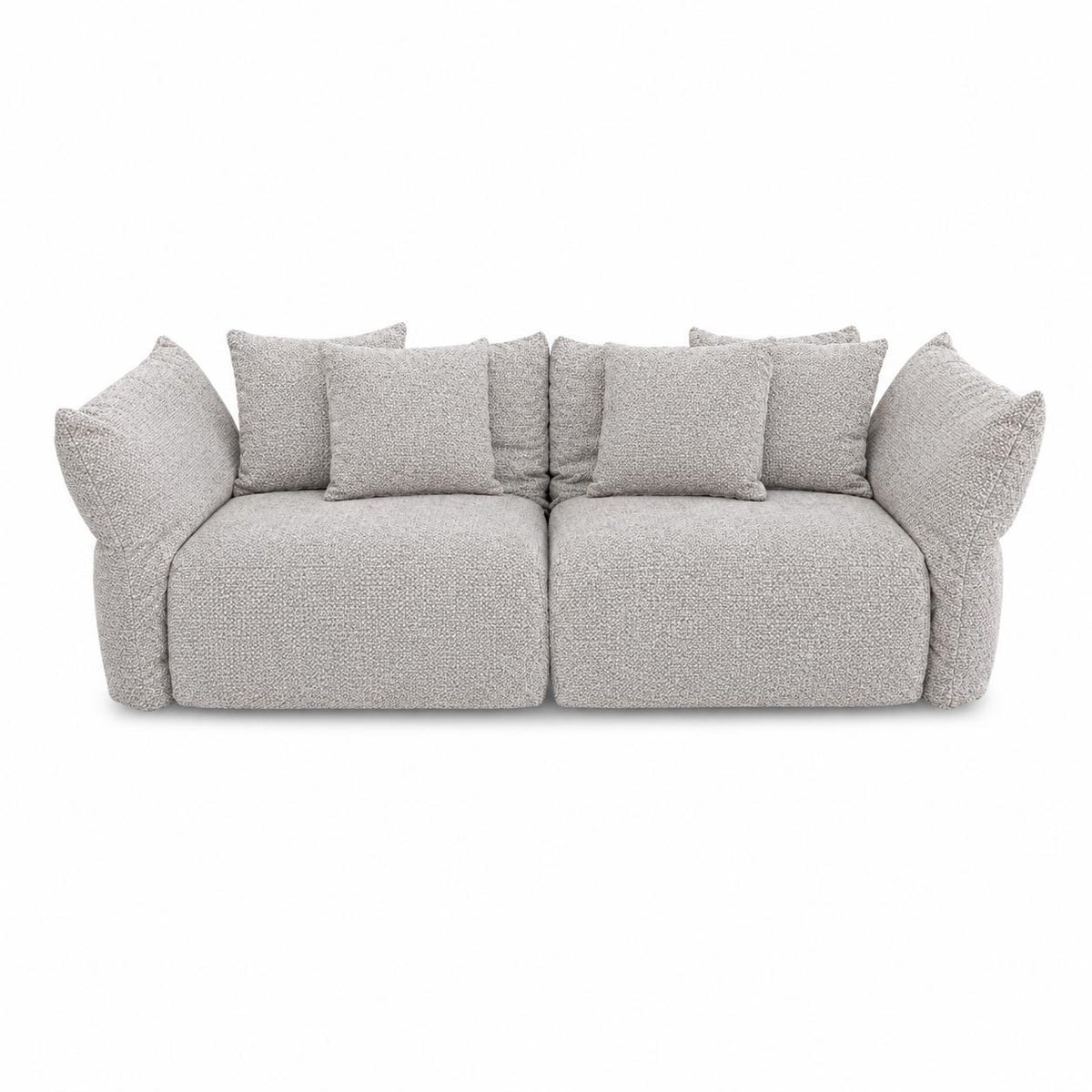 URUBICI Sofa 116" in Light Grey Fabric
