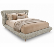 ABRIGO Queen Bed in Walnut and A8-2955