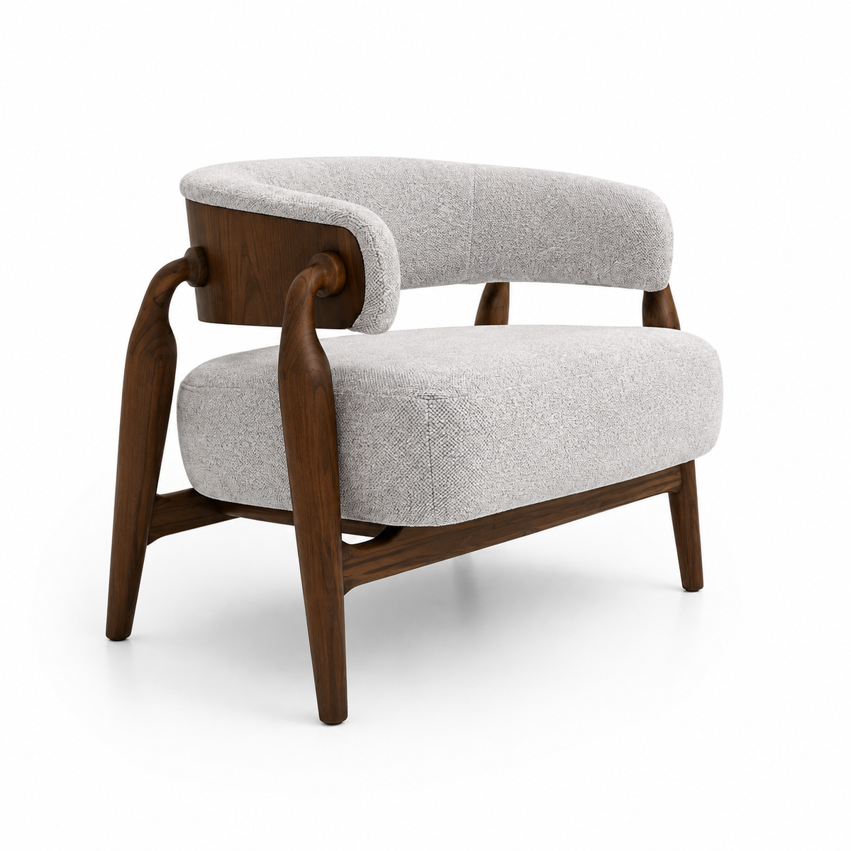 FLORIPA Armchair in Walnut and AA-2279