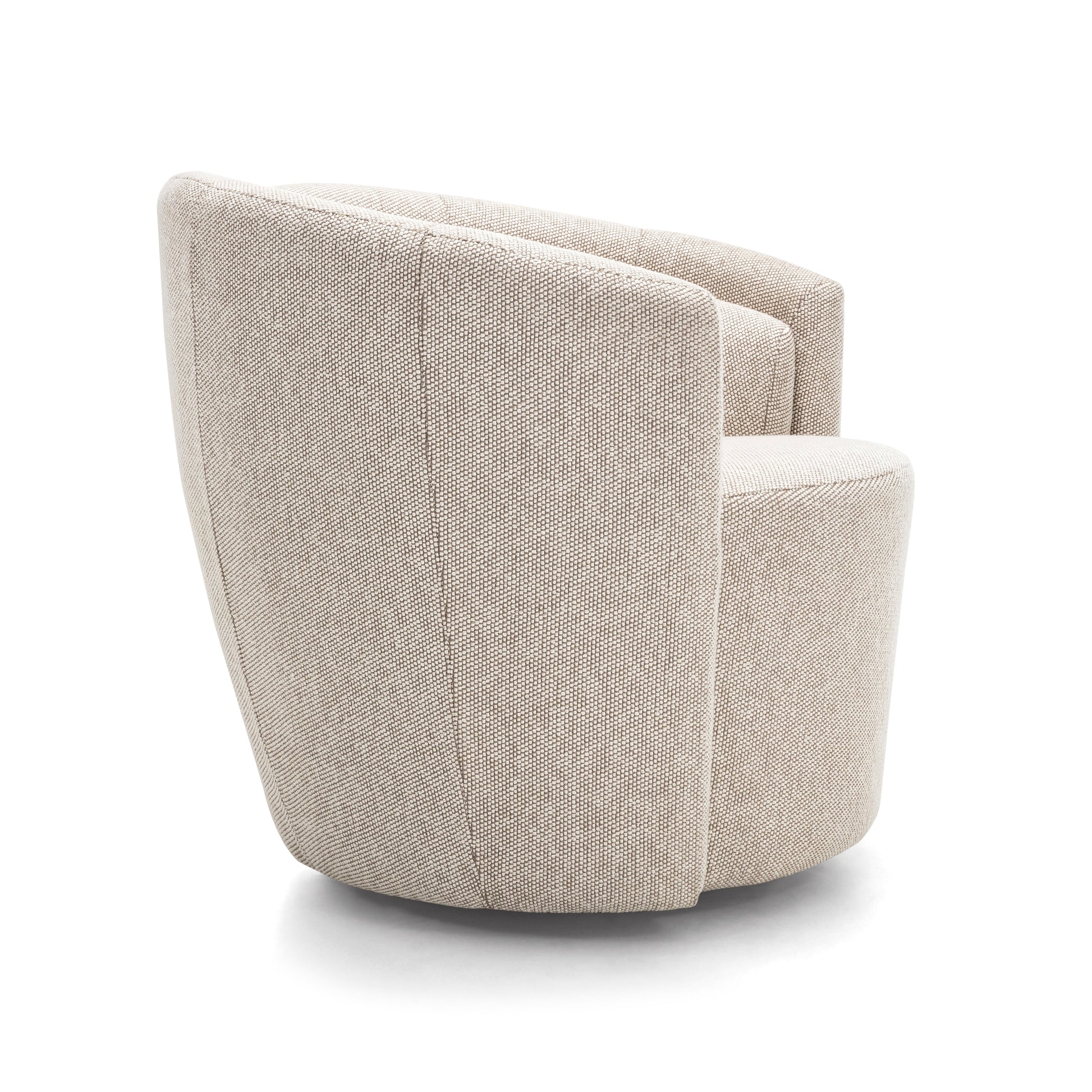 Beige armchair on a white background