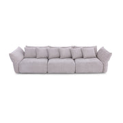 Gray sofa on a white background