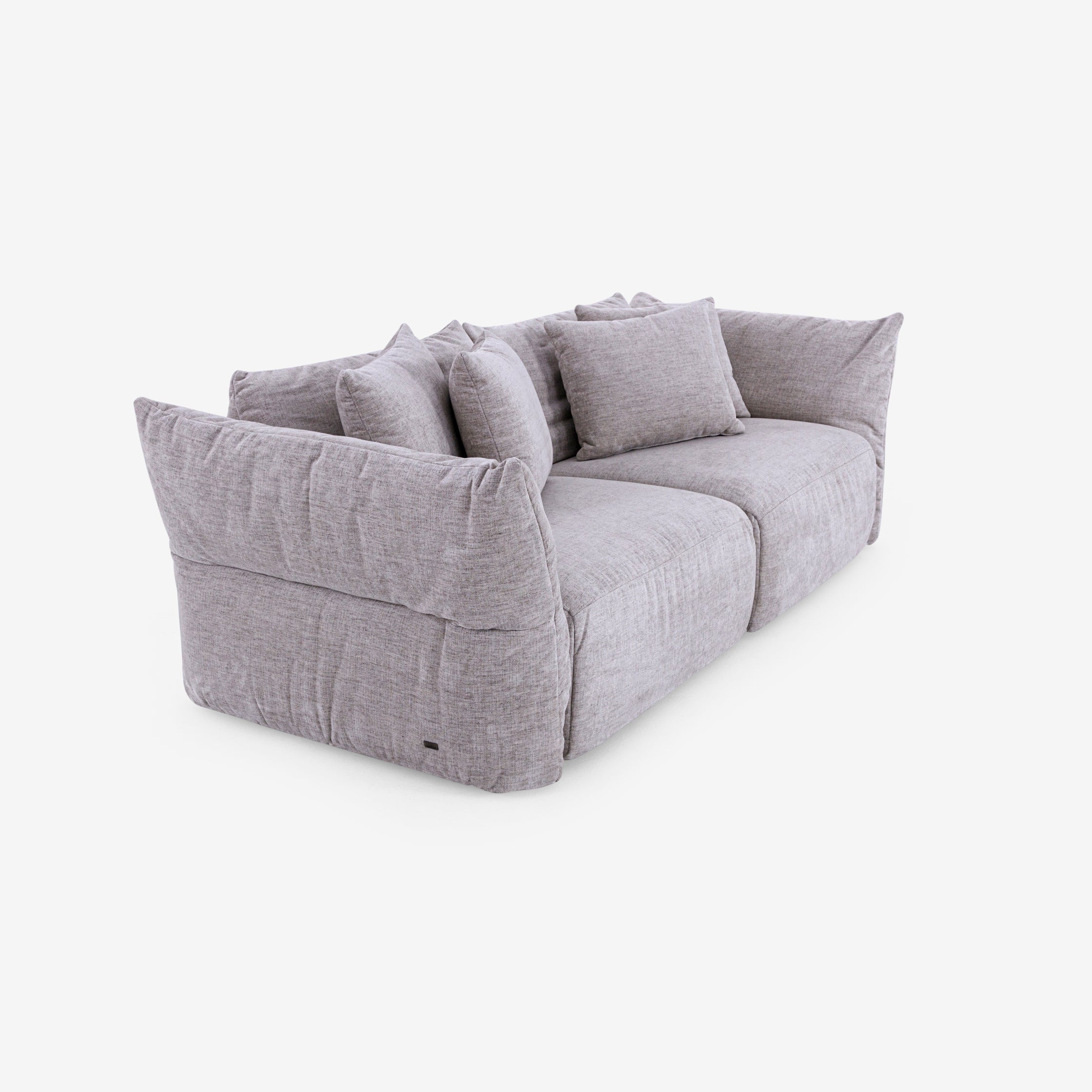 Gray sofa on a white background