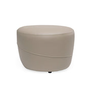 Beige ottoman on a white background