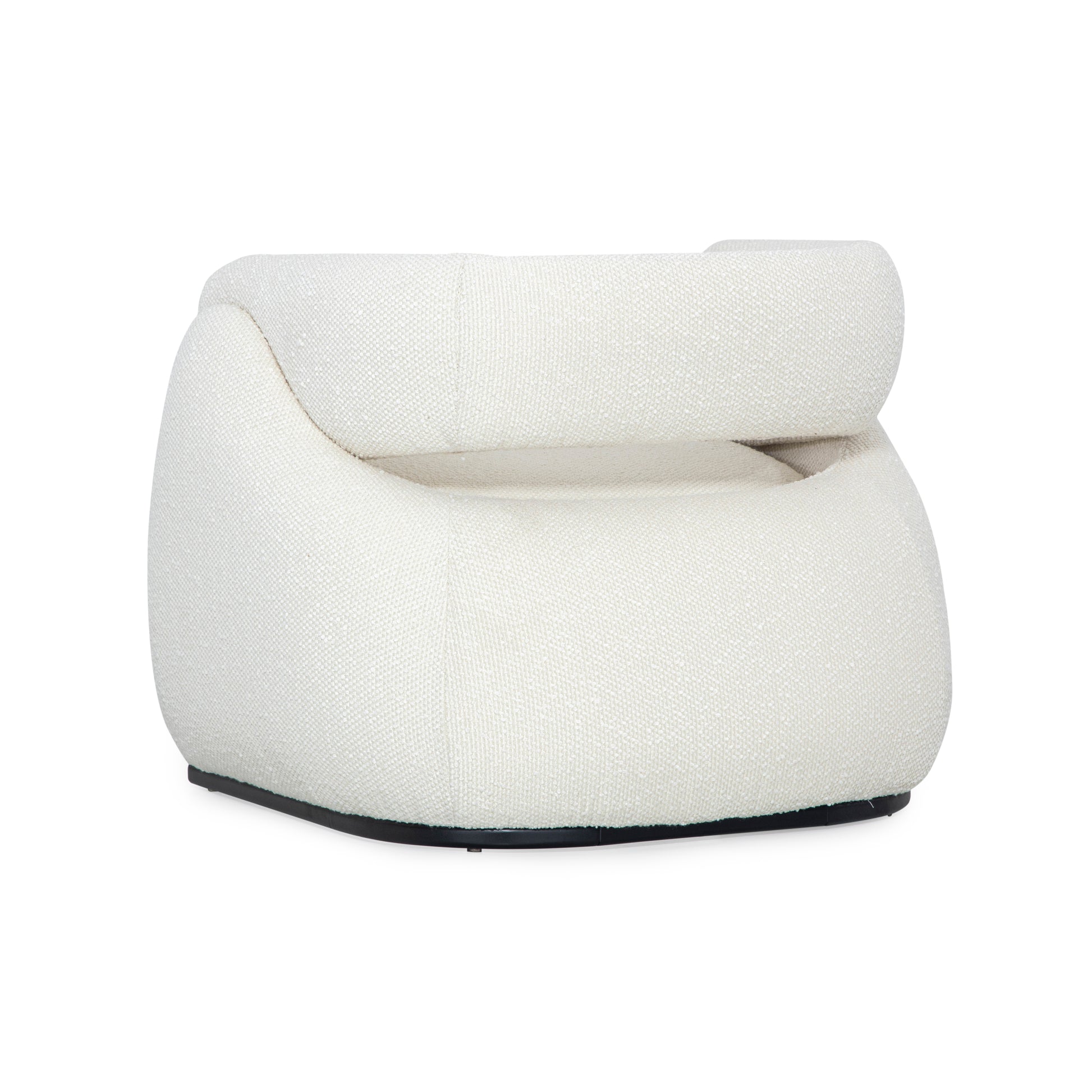 White textured armchair on a white background