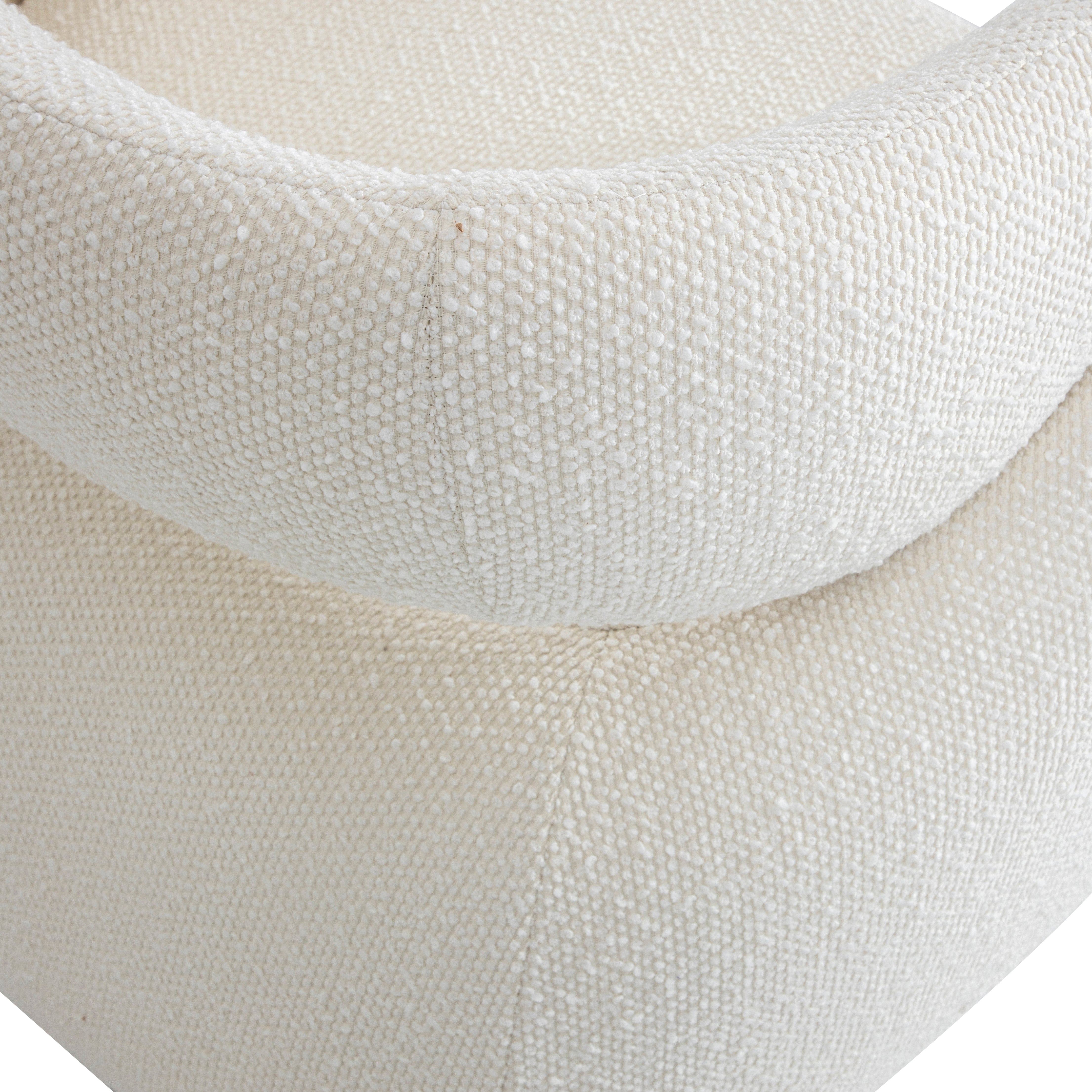 Close-up of a textured white fabric surface