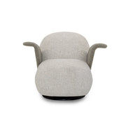 Gray armchair on a white background