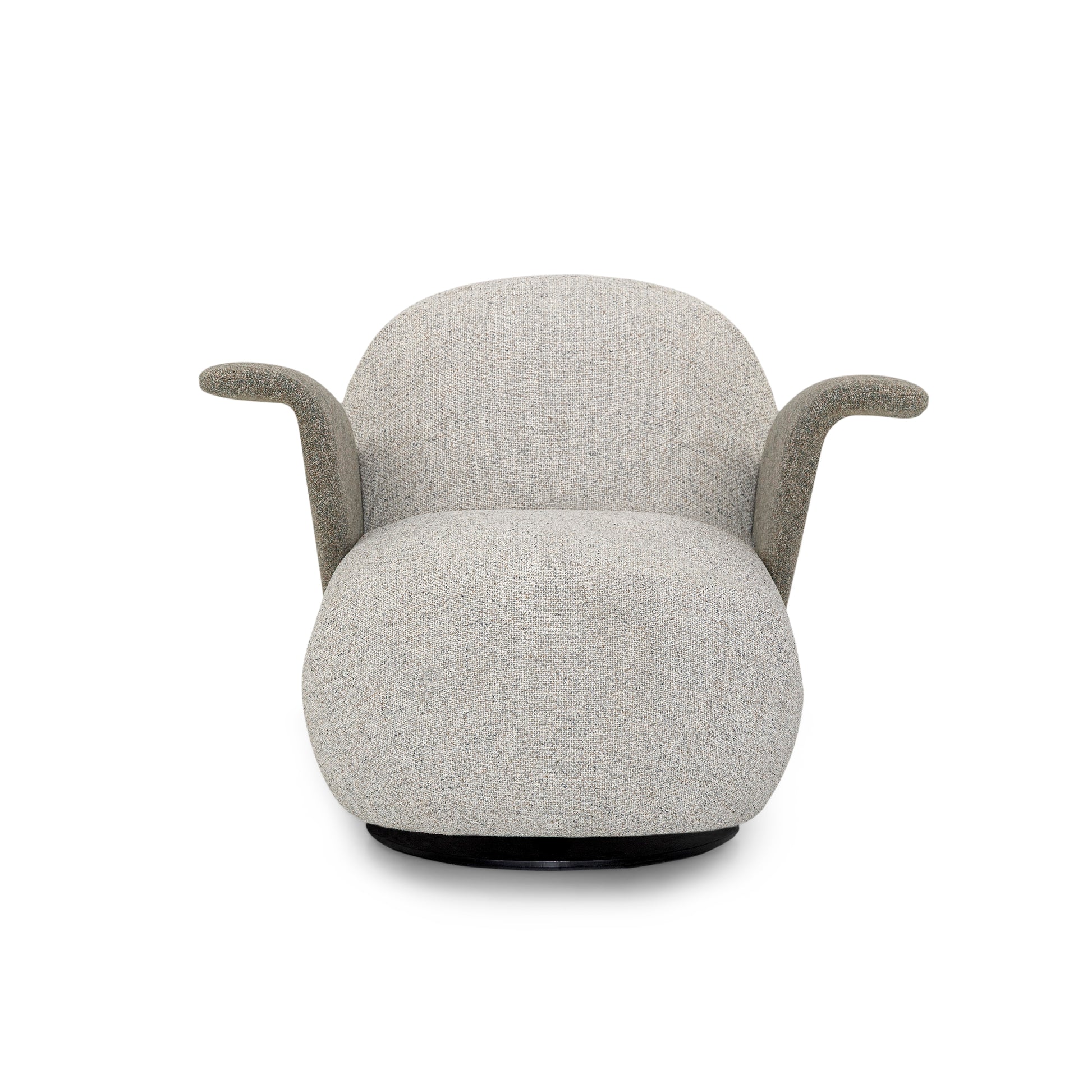 Gray armchair on a white background