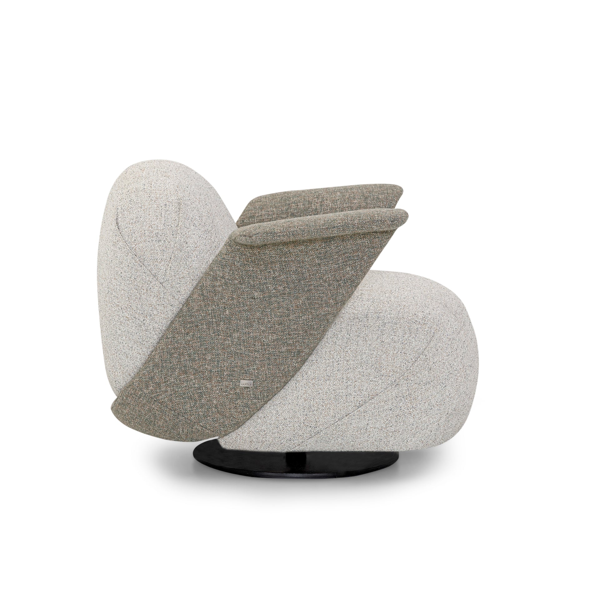 Modern chair with a unique design on a white background