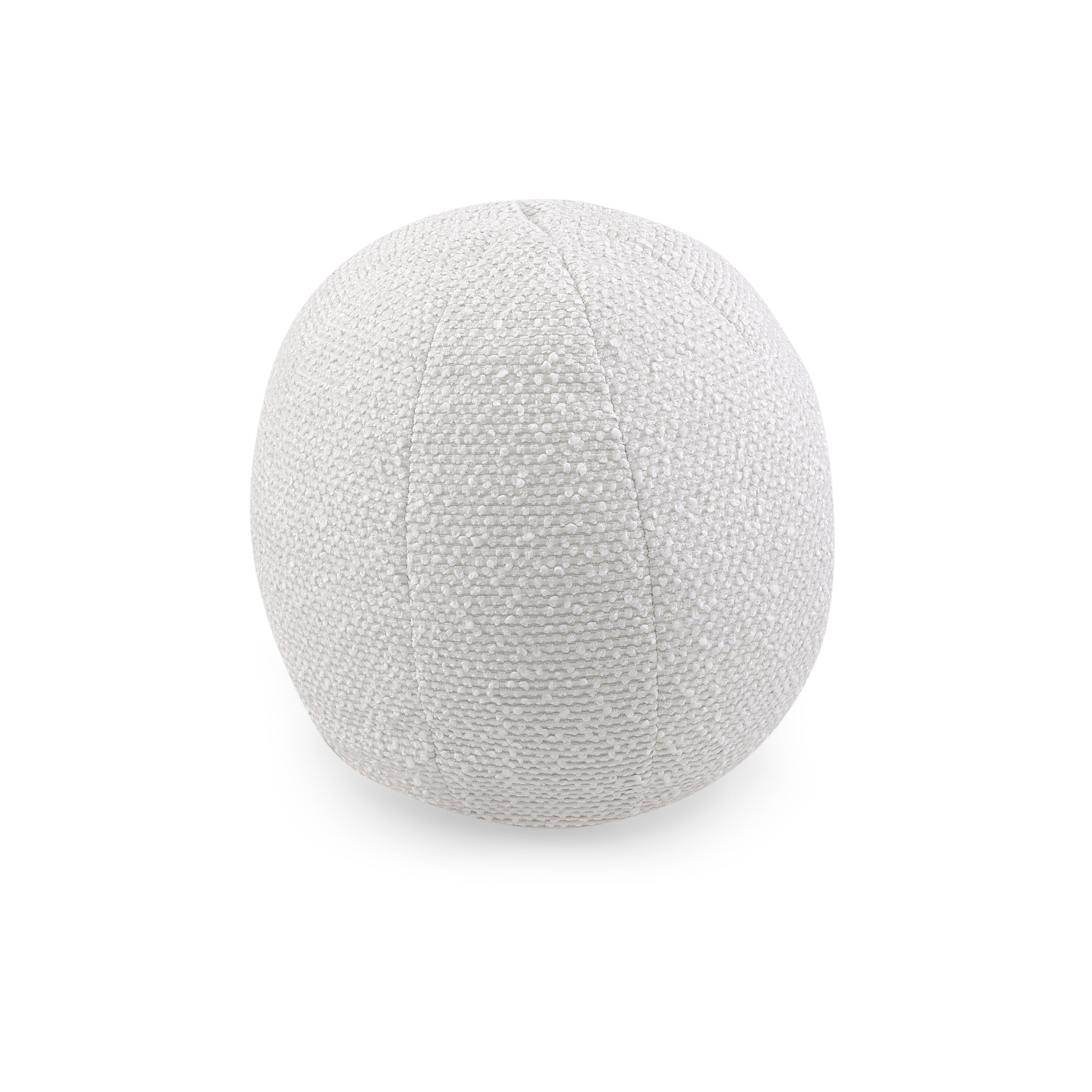 Textured gray sphere on a white background