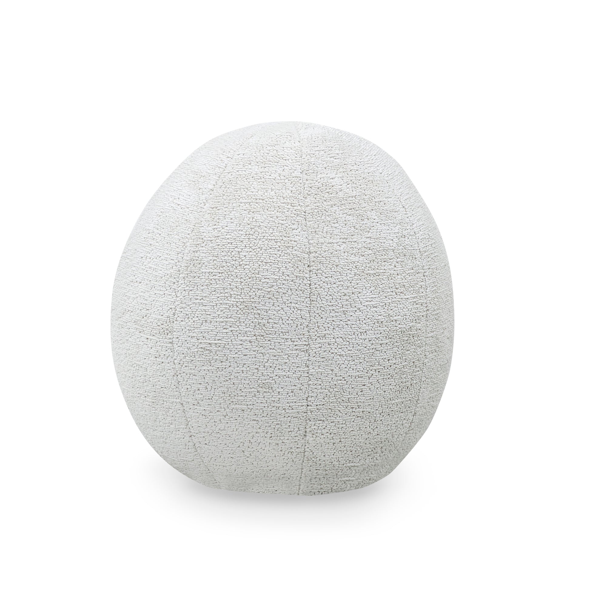 Textured gray sphere on a white background