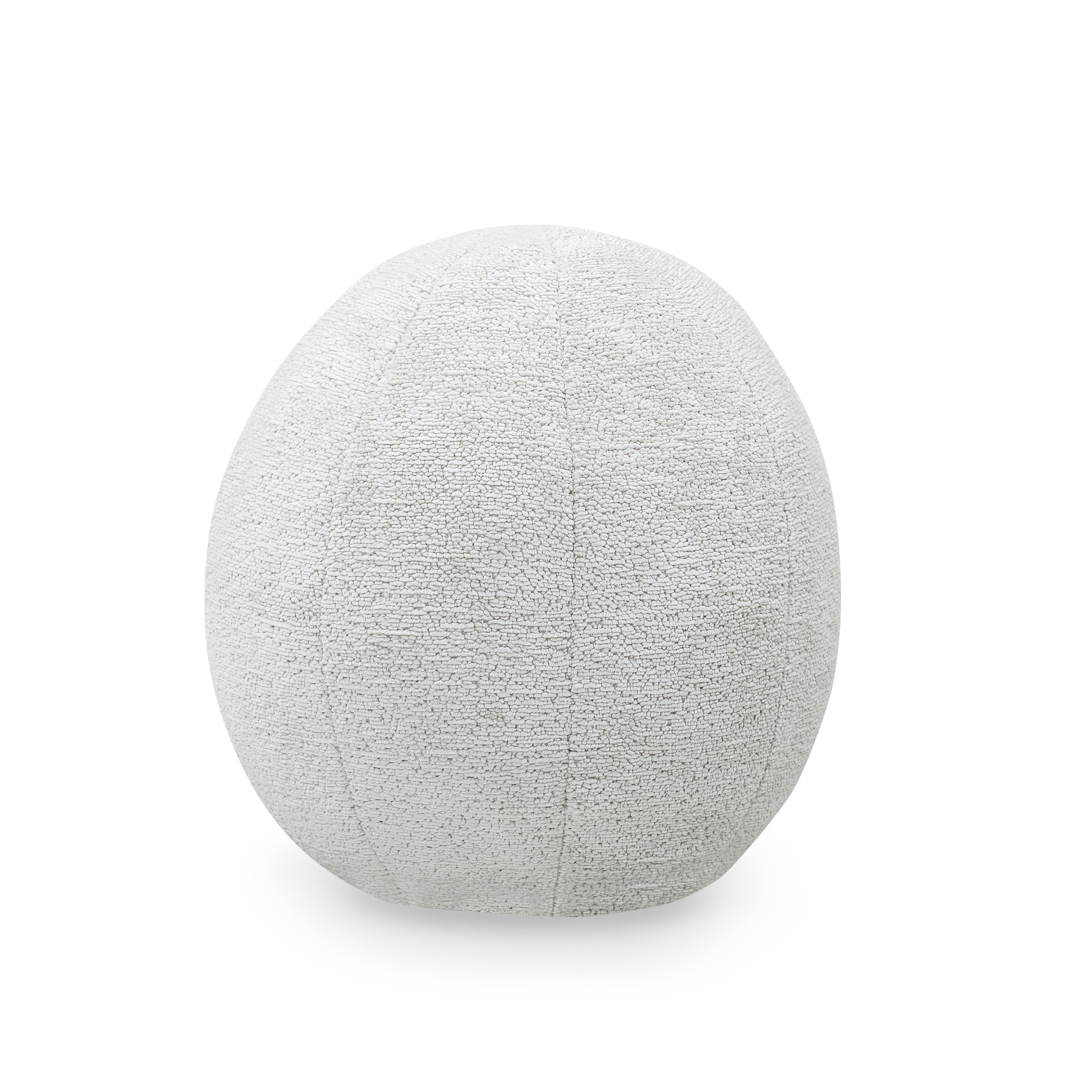 Textured gray sphere on a white background